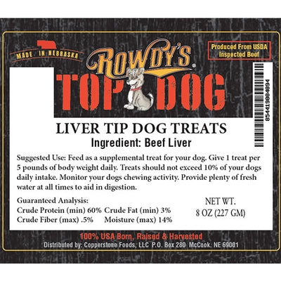 Liver Tip Dog Treat | 8 oz. Bag | Made in the USA