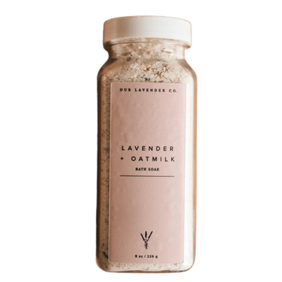 Lavender Oat Milk Bath | Nourishing Stress Reducer | Silky Smooth Skin | Spa Day For Her | 8 oz