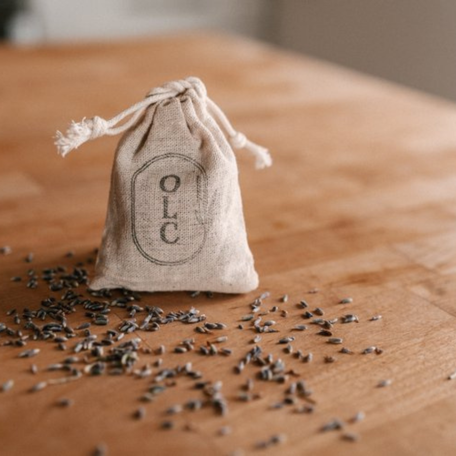 Reusable Lavender Sachet | Handmade Organic Dry Lavender Fragrance | Farm Grown Lavender | Natural Scent | Light Lavender | Lasts for Months | Refill When Done