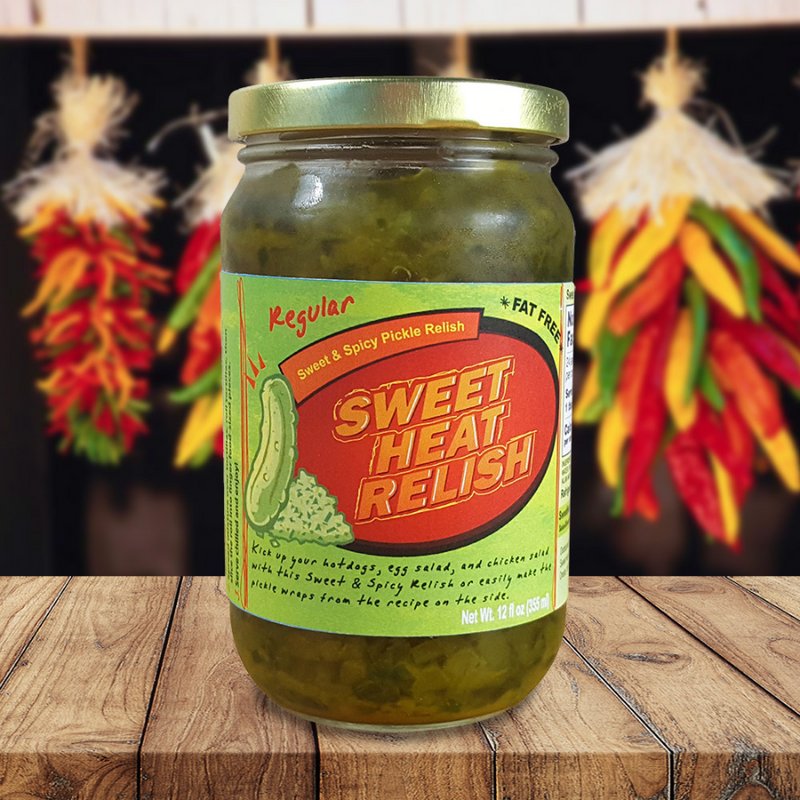 Sweet Heat Relish | 12 oz. | Fat Free | Add On Hotdogs, Egg Salad, or Chicken Salad For A Sweet and Spicy Twist | Sweet and Spicy Pickle Relish | Perfect For Spice Lovers | Made in Nebraska
