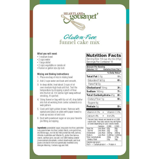 Gluten Free Funnel Cake Baking Mix | 2031