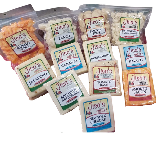 Best Nebraska Farmstead Cheese 3 Piece Custom Sampler | Customize Your Own | Made in Small Batches | Hand-Cut and Carefully Aged