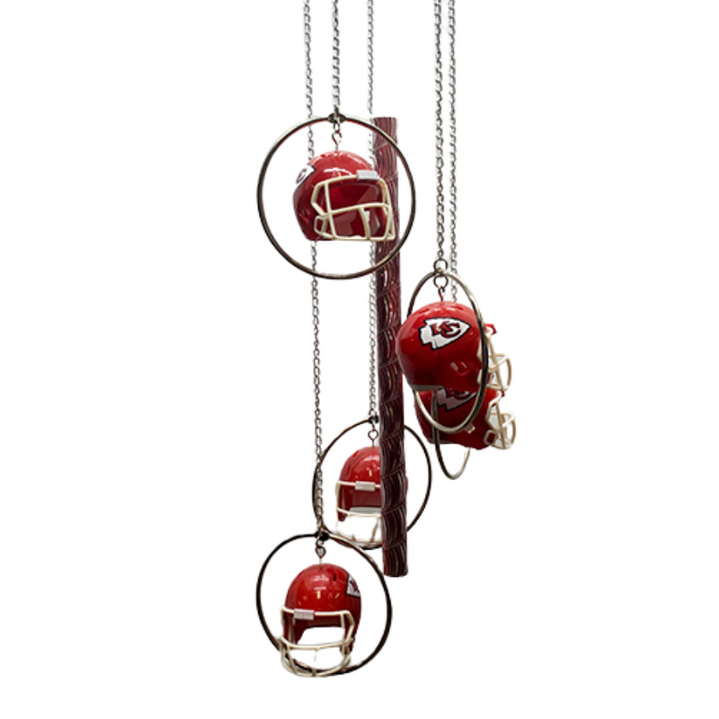 Kansas City Chiefs Football Wind Chime | NFL Chiefs Gifts | Shipping Included