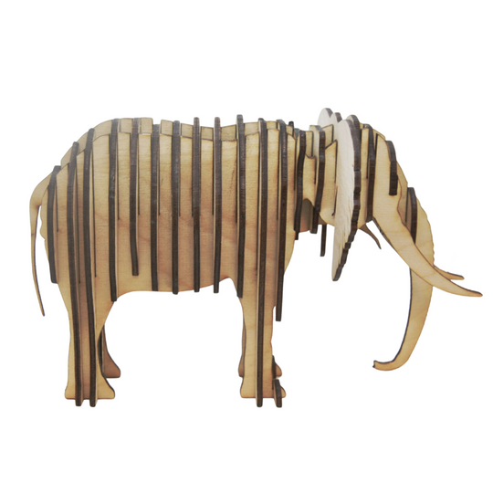 Elephant 3D Wooden Puzzle | Fun Interactive Block Puzzle | Elephant Lovers | Made in Alda, NE | RCK Creations & More