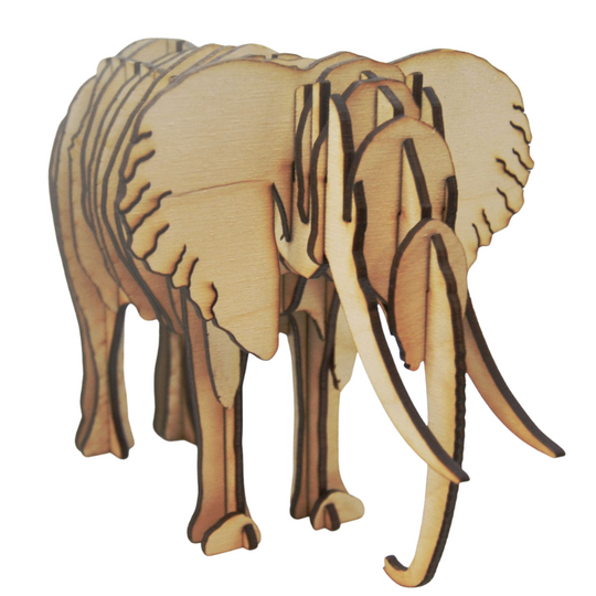 Elephant 3D Wooden Puzzle | Fun Interactive Block Puzzle | Elephant Lovers | Made in Alda, NE | RCK Creations & More