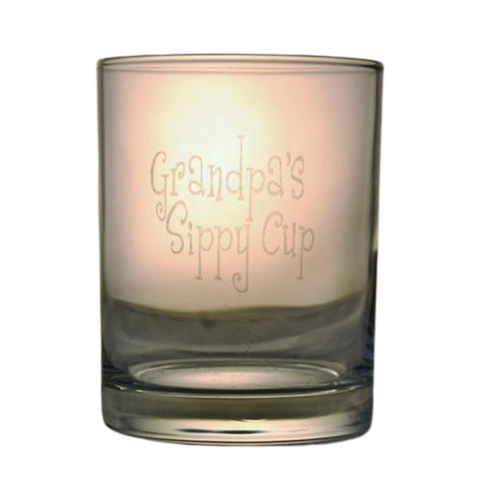 Double Old Fashion Rocks Glass with Etch | Customizable