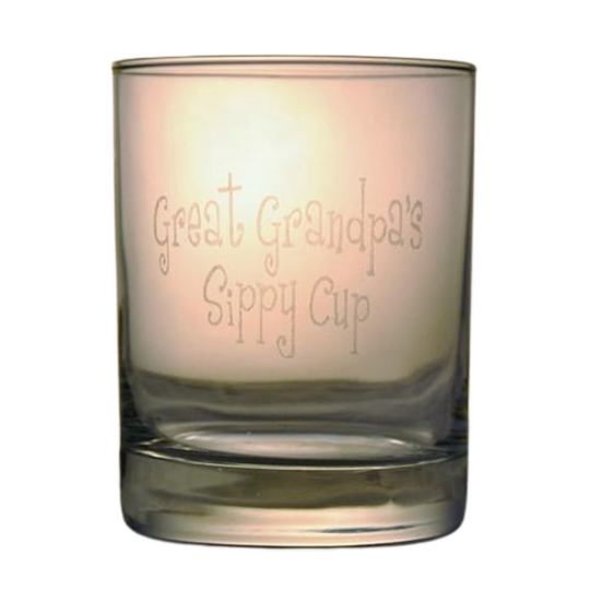 Double Old Fashion Rocks Glass with Etch | Customizable