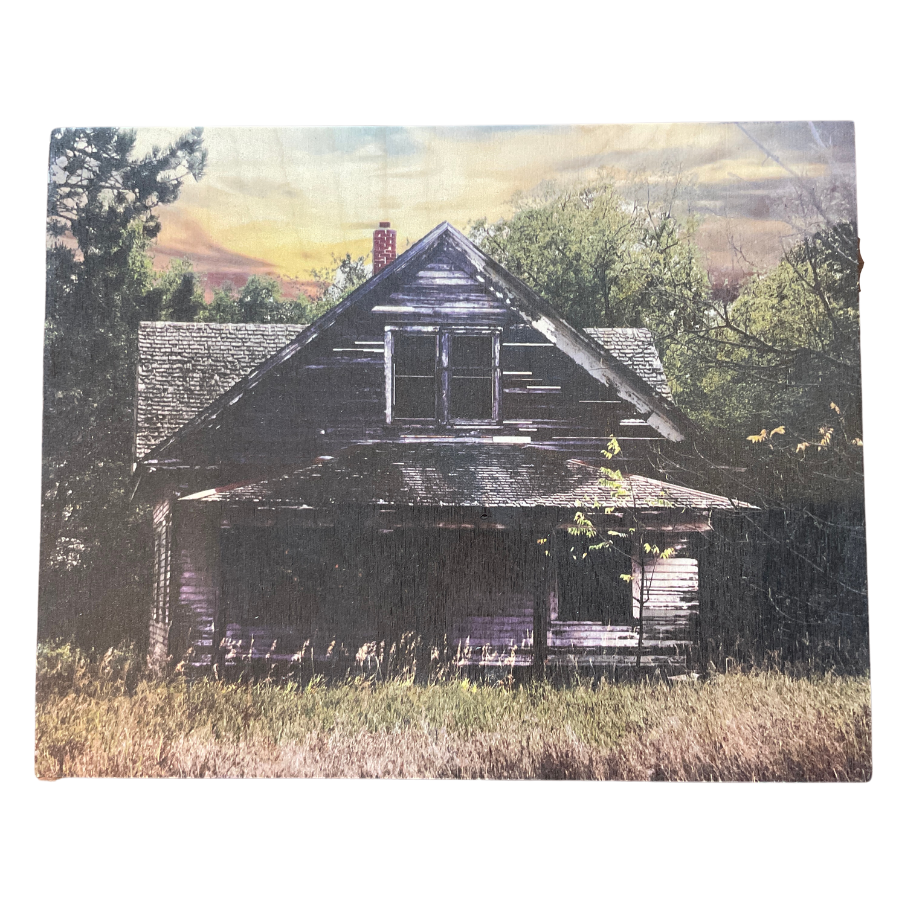 House in the Woods Wooden Print