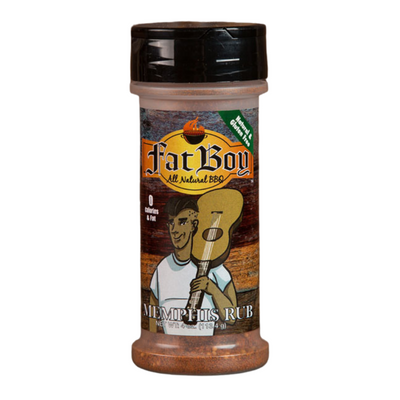 All Natural BBQ Rub | Memphis Flavor | No MSG | Gluten Free | Perfect for Smoking or Grilling | 4 oz. Bottle