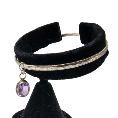 Amethyst Sterling Silver Bracelet | Perfect Gift For That Special Someone | Uniquely Made | Natural Stones | Precious Gems