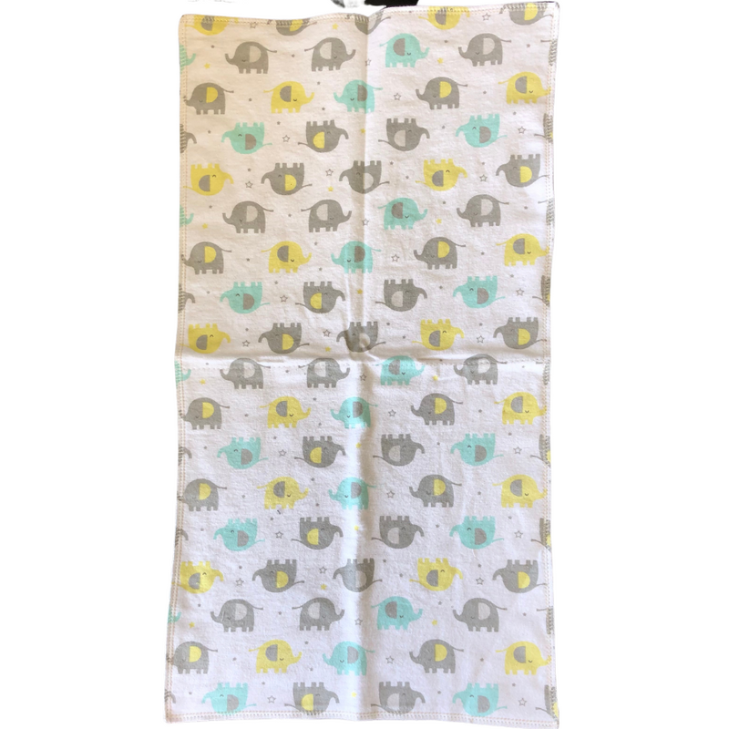 Unisex Burp Cloths | Zoo Animal Pattern | Soft Material | Perfect Baby Shower Gift | Colors Vary | Set of 5 | 41"X50"