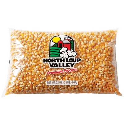 Yellow Un-Popped Popcorn | Old Fashioned Burlap Bag | Popcorn County USA | 2 lb bag | 3 Pack | Shipping Included