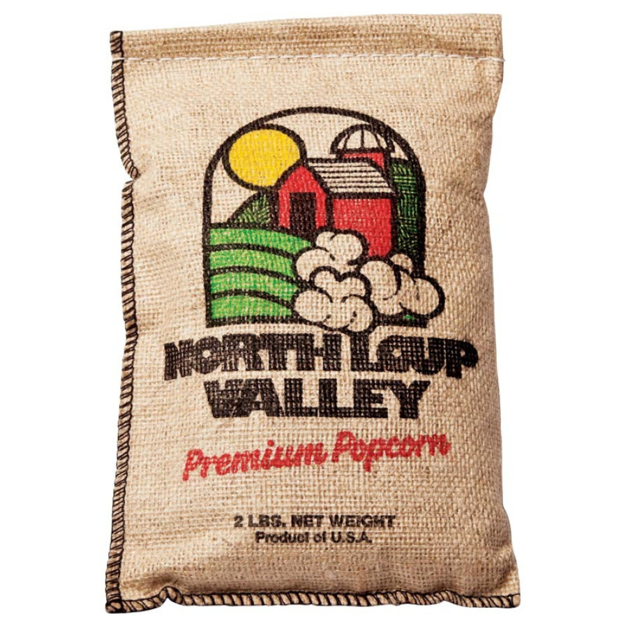 Yellow Un-Popped Popcorn | Pack of 3 | Old Fashioned Burlap Bag | Popcorn County USA | 2 lb bag