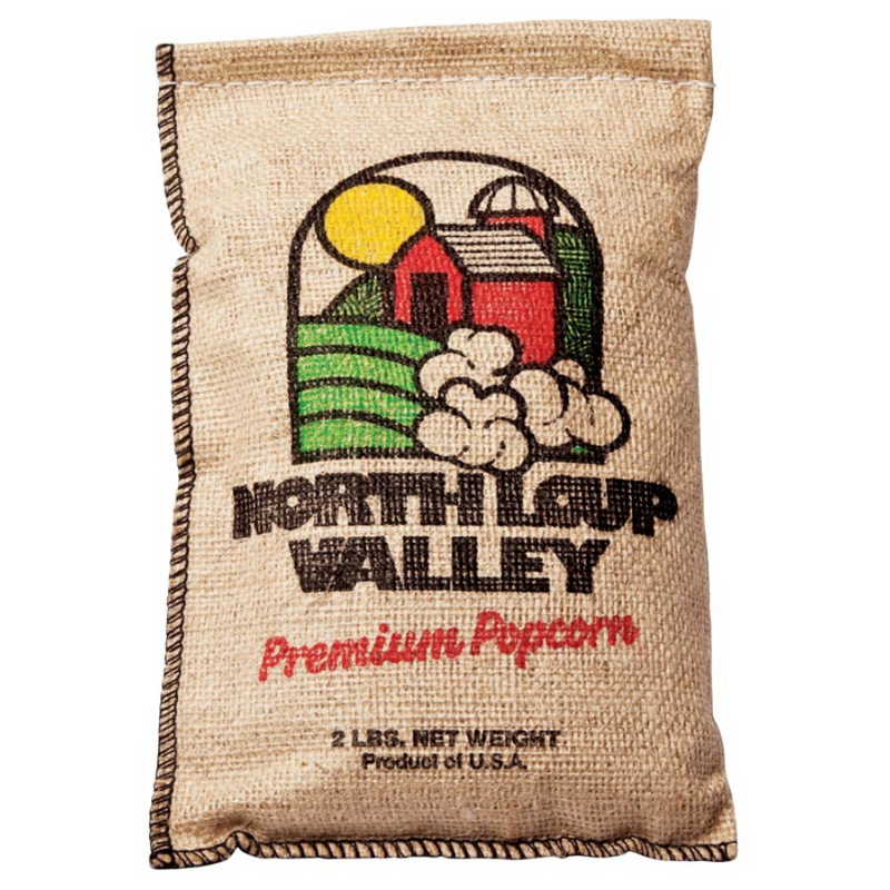Yellow Un-Popped Popcorn | Old Fashioned Burlap Bag | Popcorn County USA | 2 lb bag