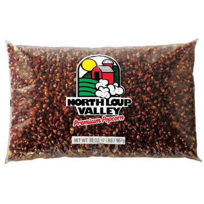 All Natural Red Un-Popped Popcorn | Popcorn County USA | 2 lb bag | 6 Pack | Shipping Included