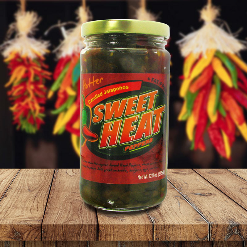 Sweet Heat Peppers | 12 oz. | Hotter Candied Jalapeños | Fat Free | Delicious Sweet and Spicy Combination | Fresh and Crunchy | Candied Jalapenos | Made in Nebraska | Compliments Any Dish With A Sweet and Spicy Crunch
