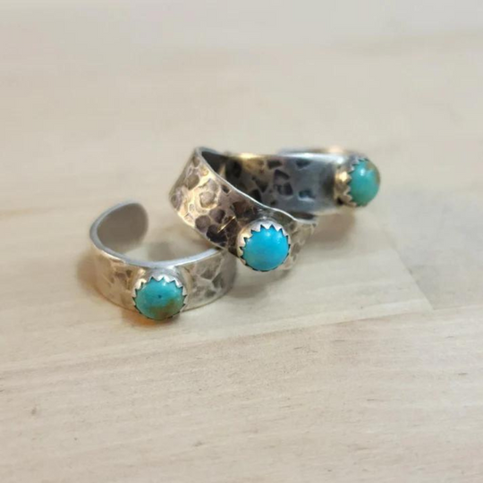 Turquoise Pinky and Child's Ring | Sterling Silver | Multiple Sizes