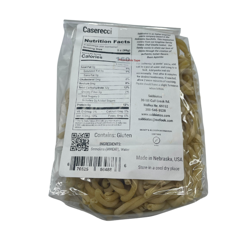 Nebraska Hand Made Italian Based Artisan Pasta | Sampler 6 Pack Noodles | Made in Small Batches | Cooks in Under 10 Minutes