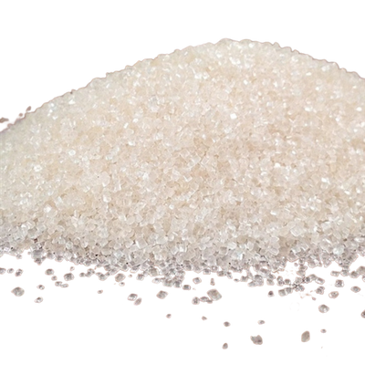 Pile Of Organic Cane Sugar On A Clear Background