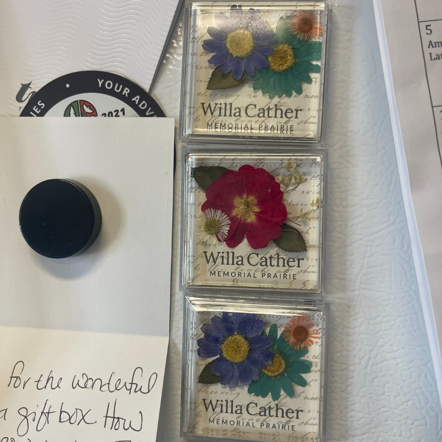 Willa Cather Magnet | Botanical Garden Memorial Prairie | 2.5 X 2.5 | Acrylic