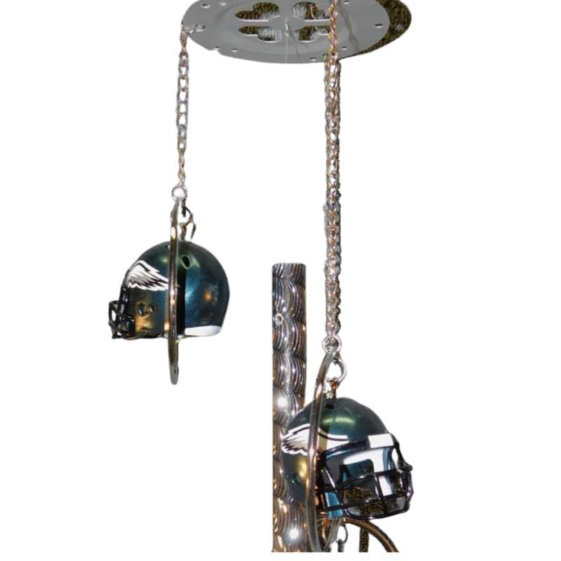 Philadelphia Eagle Helmets Wind Chime | Good Quality and Handmade Wind Chime | Football Lovers | Perfect, Unique Gift for Philadelphia Eagles Fans | Yard Decor | Shipping Included
