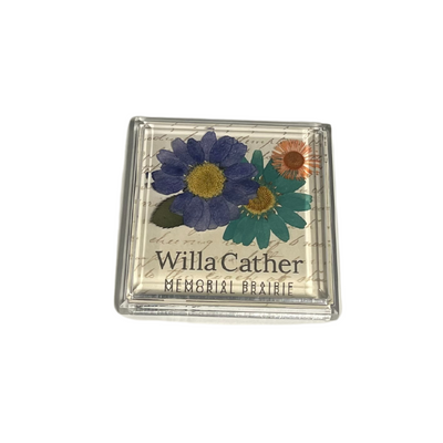 Willa Cather Magnet | Botanical Garden Memorial Prairie | 2.5 X 2.5 | Acrylic