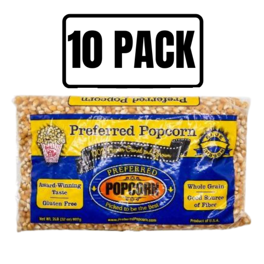 Award Winning Blue Ribbon Popcorn | Gluten Free | Whole Grain | Good Source of Fiber | 2 lb. Bag | Multi Packs