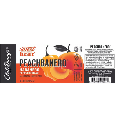 Peachbanero Pepper Spread | 9 oz. Jar | Peach Pepper Spread | Gluten Free | Sweet and Spicy