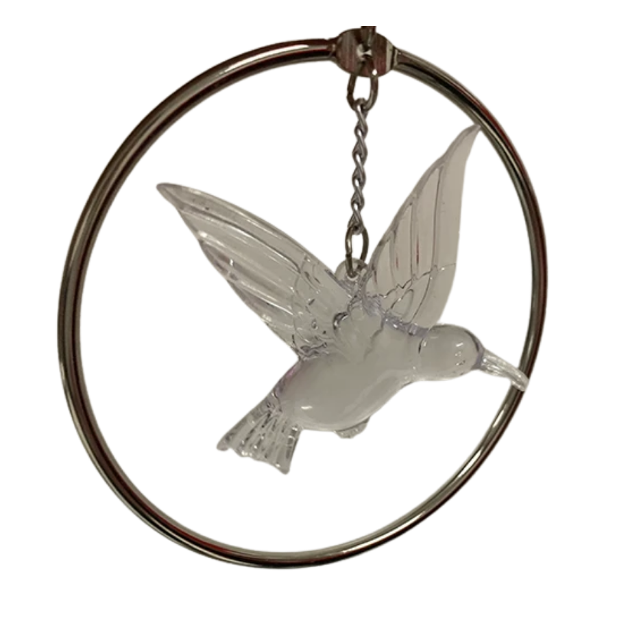 Clear Hummingbird Figurine