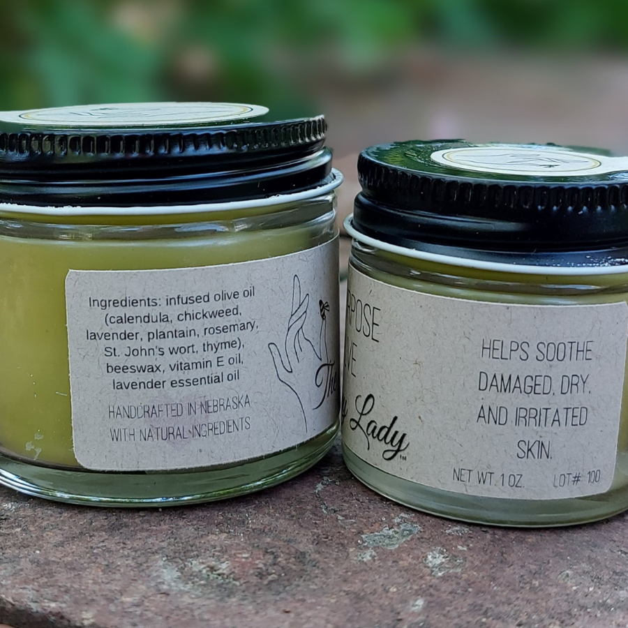 All Purpose Salve | 2 oz. Jar | Healing Skin Balm | Soothes Irritated Skin | Made in Omaha, NE | The Salvy Lady