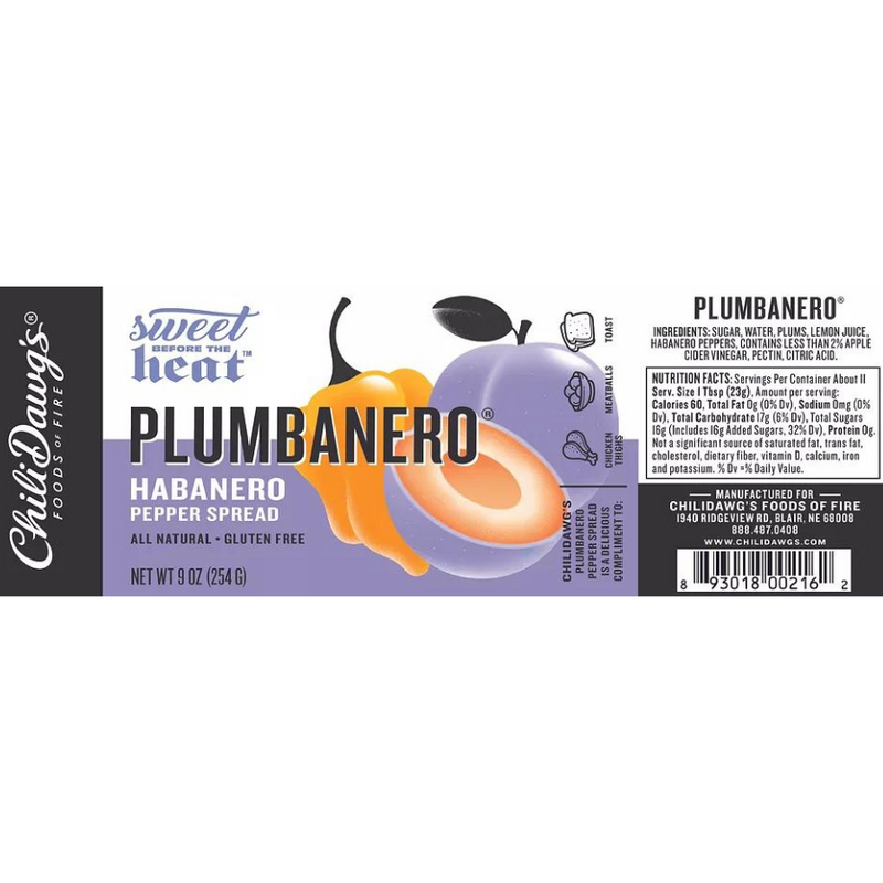 Plumbanero Pepper Spread | 9 oz. Jar | Plum Pepper Spread | Gluten Free | Sweet and Spicy