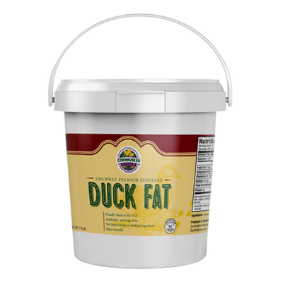 Premium Rendered Duck Fat Tub | 1.5 lb. Tub | Naturally Gluten Free | GMO Free | No Refrigeration | Perfect for Cooking and Baking Needs