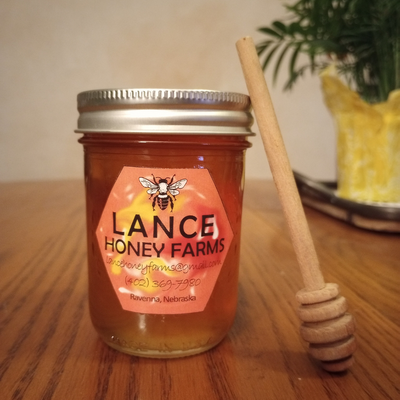 All Natural Raw Honey | Alternative Sweetener | Good Source of Antioxidants | No Additives | Product of Nebraska |12 oz Jar