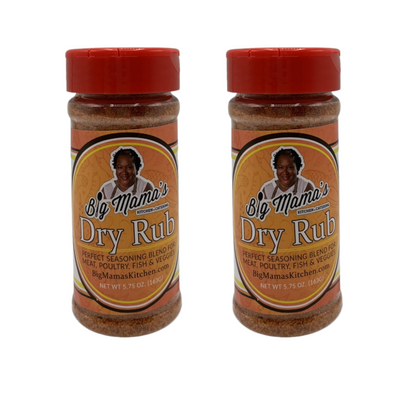 Big Mama's Dry Rub | 2 Pack | Shipping Included | As Seen on TV | Food Networks Dinners and Drives | Made in the USA