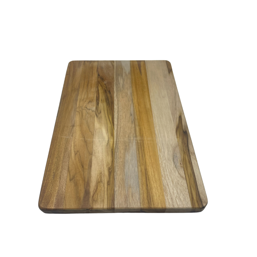 Teak Wood Charcuterie Cutting Board | High Quality Hand Poured | Large 11X15X1 | Multiple Color Options