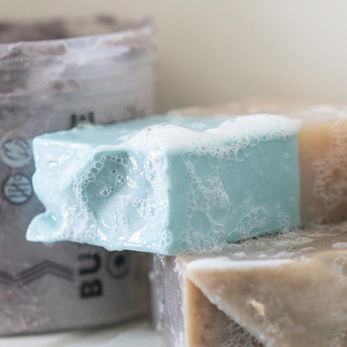 Sand and Sea | 4 oz. Bar. | Vegan | Gluten Free | Made With Exfoliating Volcanic Ash And Pumice | Perfect Soap To Wash Away Dead Skin | Leave Skin Bright And Refreshed | Topped Off With Delightful Scent Of The Sea