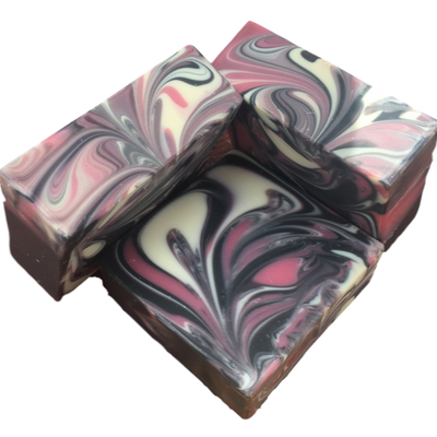 Bar Soap | Black Raspberry Vanilla | 4.5 oz. Bar| Warm, Comforting, & Inviting Scent | Made With Skin Healthy Charcoal | Natural Blend Of Coconut & Canola Oils | Deep Cleanse