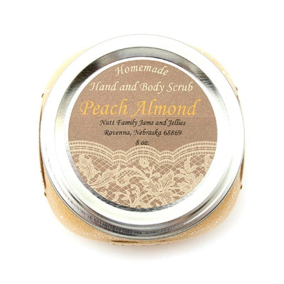 Peach Almond Hand & Body Scrub 8 oz By Nutt Family Jams & Jellies