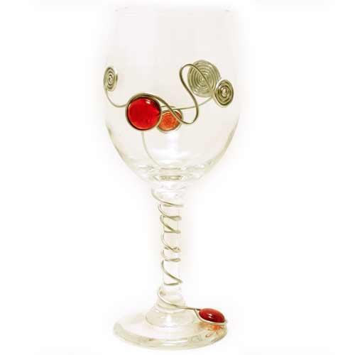 Embellished Wine Glass