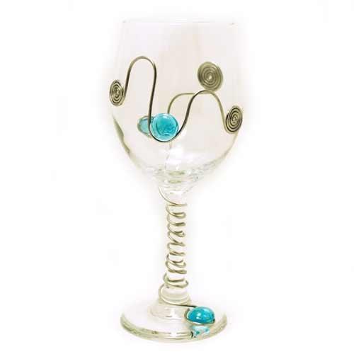 Embellished Wine Glass