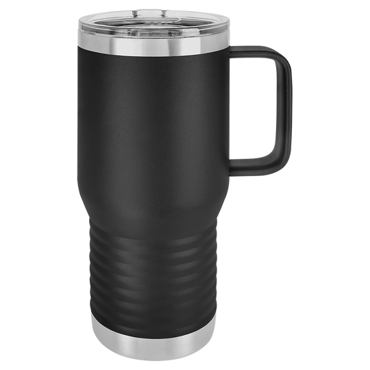 20 oz. Insulated Travel Mug with Handle | Customizable