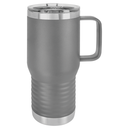 20 oz. Insulated Travel Mug with Handle | Customizable