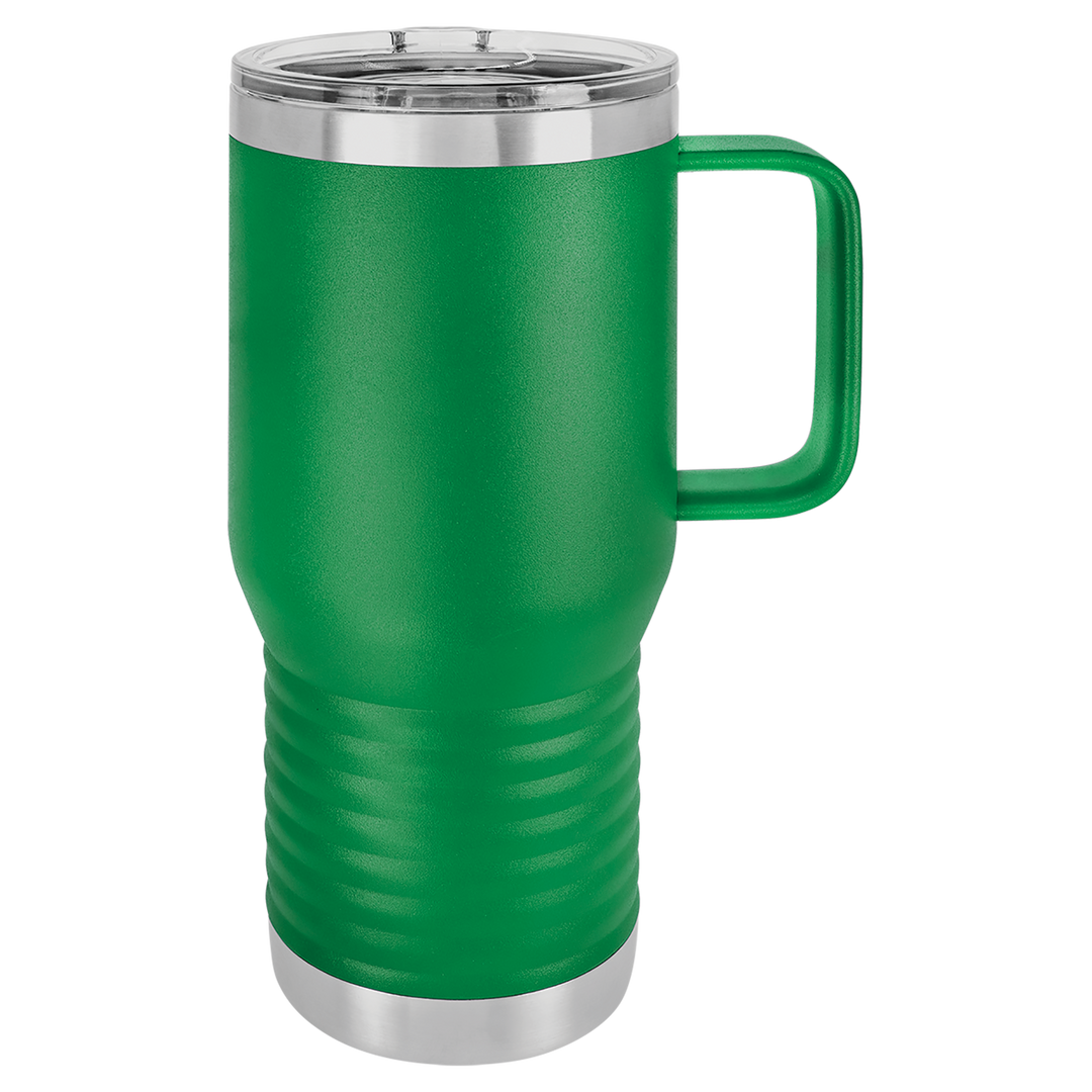 20 oz. Insulated Travel Mug with Handle | Customizable
