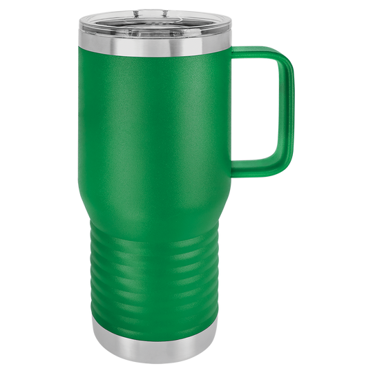 20 oz. Insulated Travel Mug with Handle | Customizable