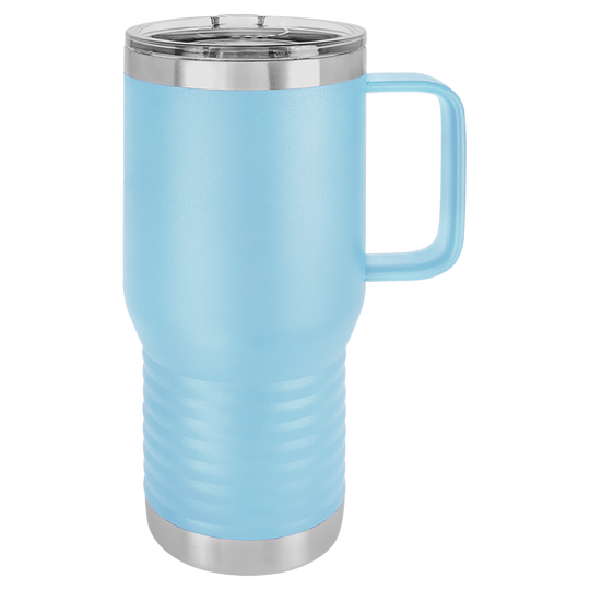 20 oz. Insulated Travel Mug with Handle | Customizable