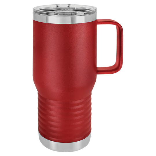 20 oz. Insulated Travel Mug with Handle | Customizable