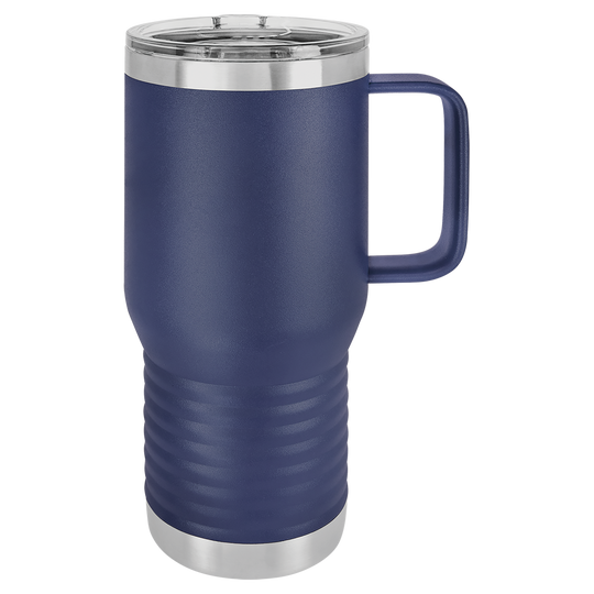 20 oz. Insulated Travel Mug with Handle | Customizable