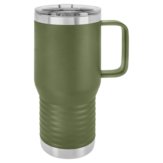 20 oz. Insulated Travel Mug with Handle | Customizable