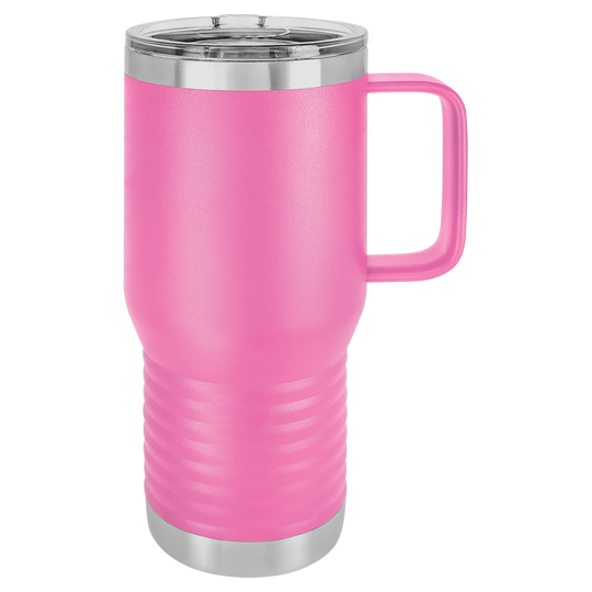 20 oz. Insulated Travel Mug with Handle | Customizable