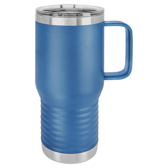 20 oz. Insulated Travel Mug with Handle | Customizable